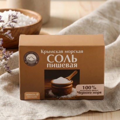 Соль розовая пищевая, мелкий помол, 500 гр.(короб.)